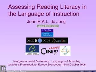 Assessing Reading Literacy in the Language of Instruction