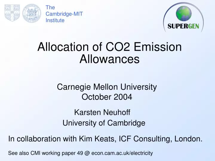 allocation of co2 emission allowances