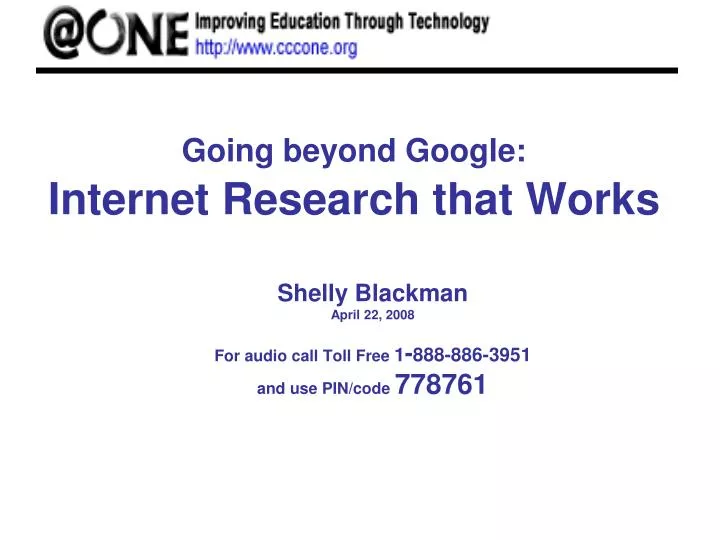 going beyond google internet research that works