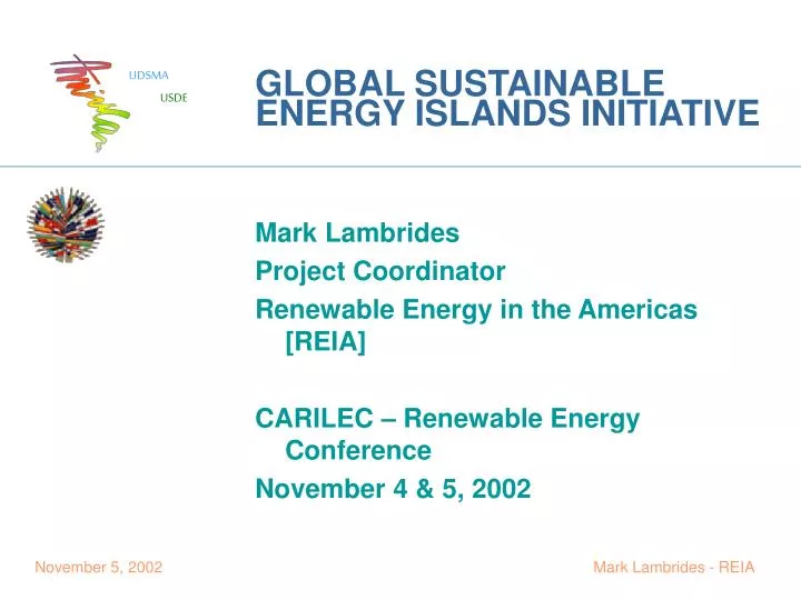 global sustainable energy islands initiative