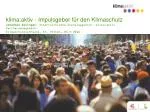 klima:aktiv - Leading Austria’s Climate Protection Initiatives - slide 1