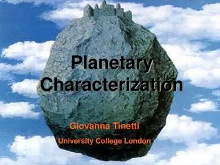 Planetary Characterization