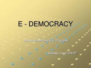 e democracy