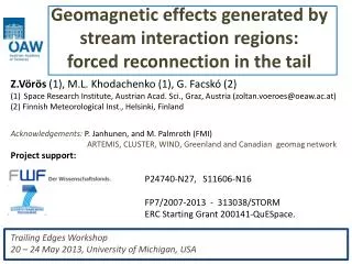 Geomagnetic effects generated by stream interaction regions: forced reconnection in the tail