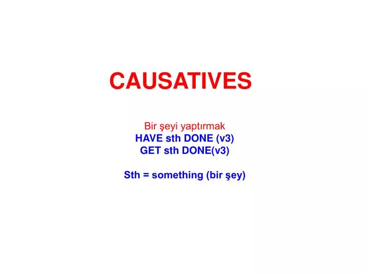 causatives