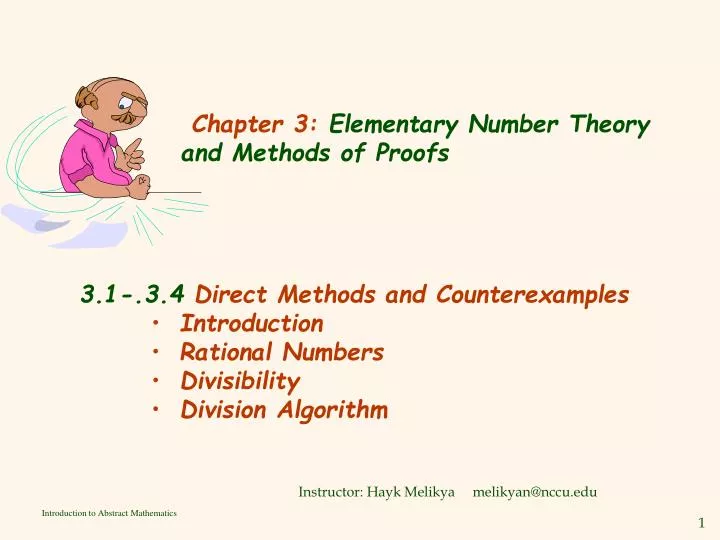 chapter 3 elementary number theory and methods of proofs