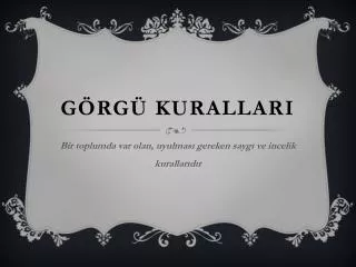 g rg kurallari