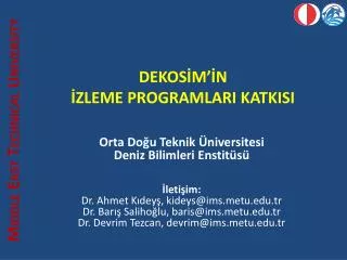 dekos m n zleme programlari katkisi