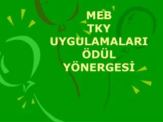 meb tky uygulamalari d l y nerges