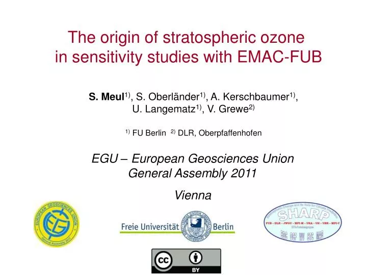 the origin of stratospheric ozone in sensitivity studies with emac fub