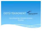 ODTÜ TEKNOKENT - slide 1
