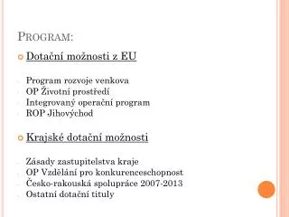 program