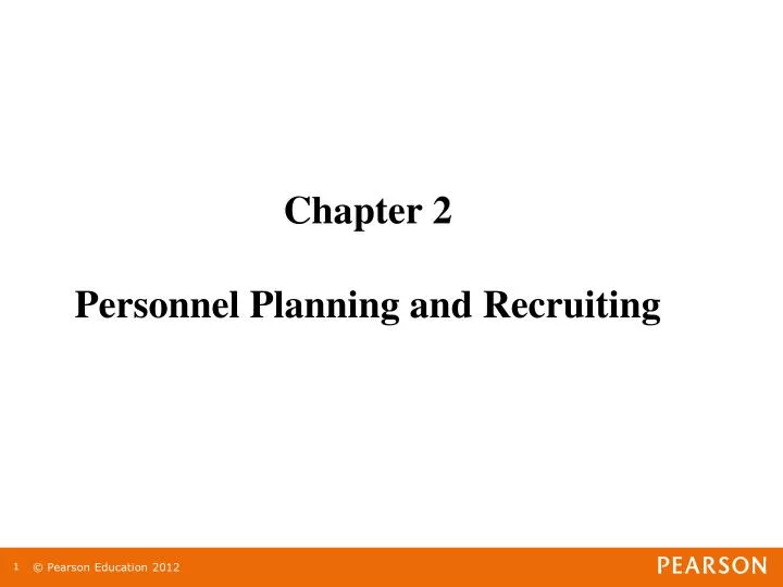 chapter 2 personnel planning and recruiting