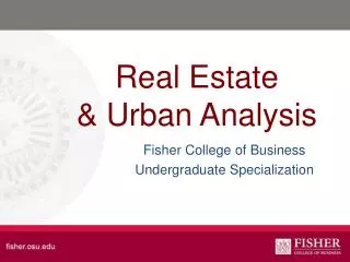 Real Estate &amp; Urban Analysis