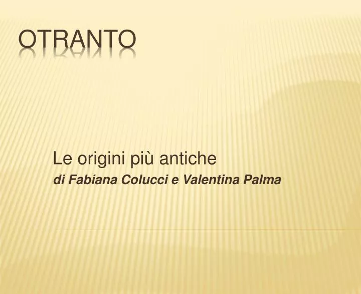 le origini pi antiche di fabiana colucci e valentina palma