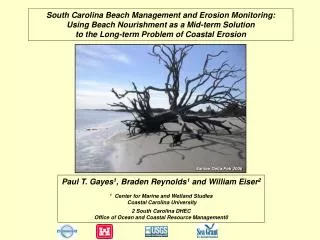 South Carolina Beach Management and Erosion Monitoring: