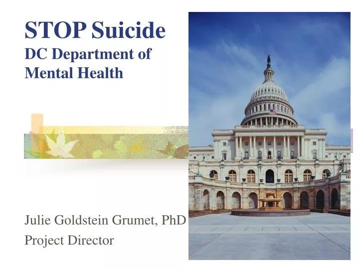stop suicide dc department of mental health