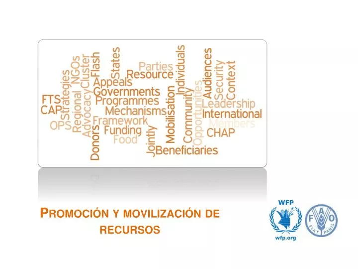 promoci n y movilizaci n de recursos