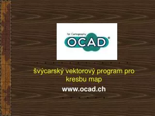v carsk vektorov program pro kresbu map www ocad ch