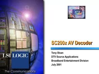 SC200x AV Decoder