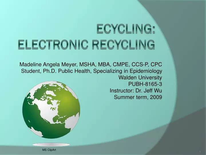 ecycling electronic recycling