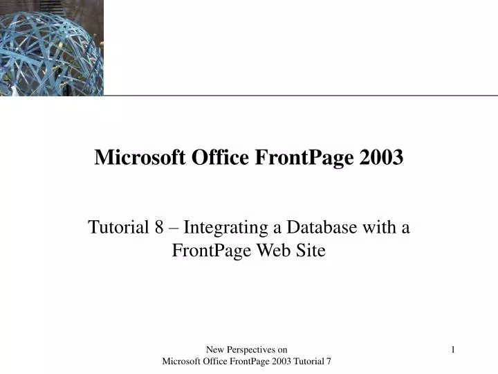 microsoft office frontpage 2003