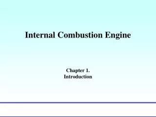 internal combustion engine