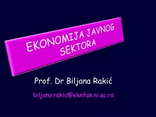ekonomija javnog sektora