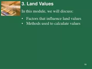 3. Land Values