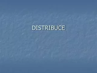 distribuce