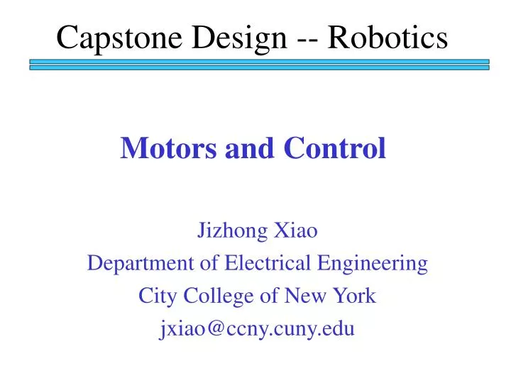 motors and control