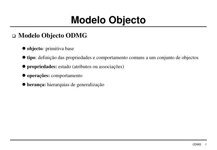 modelo objecto