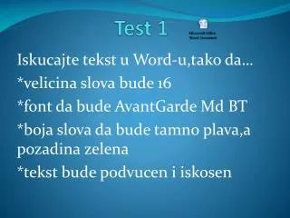 test 1