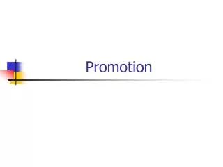 Promotion