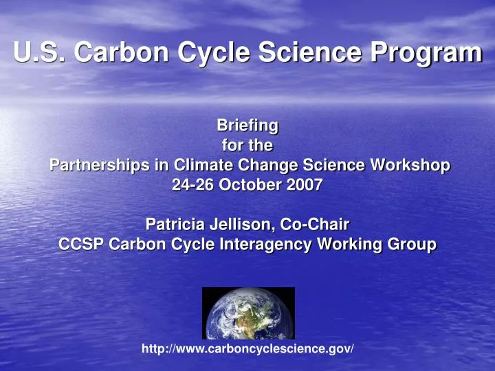 u s carbon cycle science program