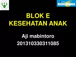 blok e kesehatan anak