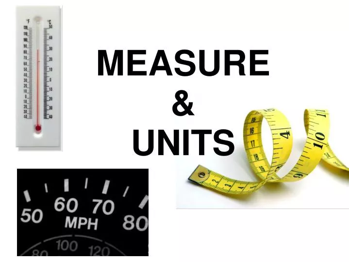 measure units