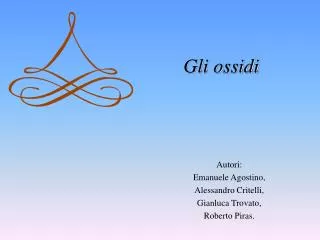 gli ossidi