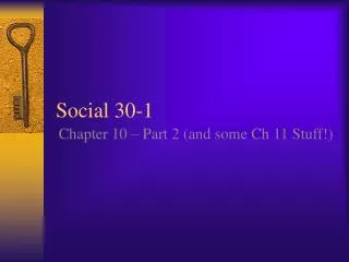 Social 30-1