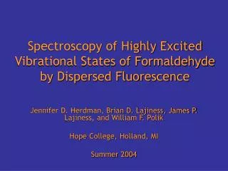 Spectroscopy of Highly Excited Vibrational States of Formaldehyde by Dispersed Fluorescence