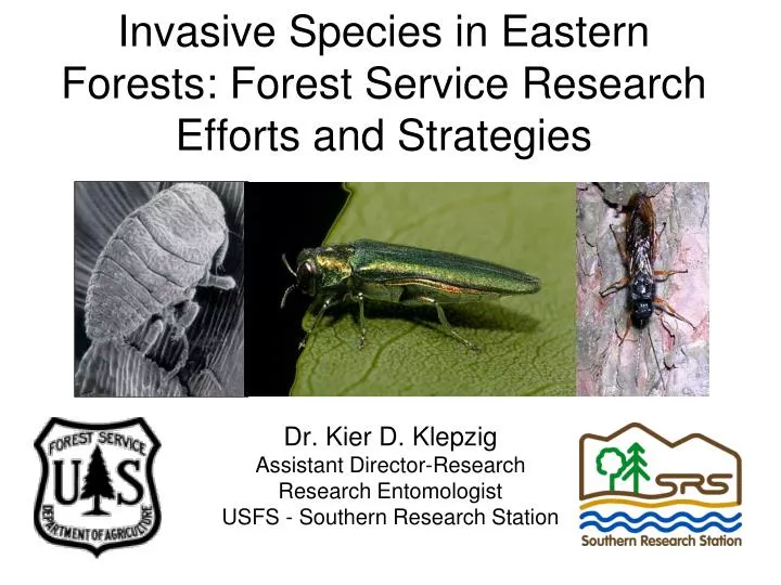 invasive species in eastern forests forest service research efforts and strategies
