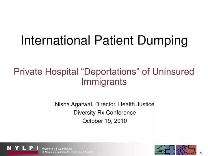 international patient dumping