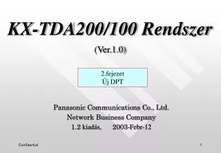 kx tda200 100 r e ndszer ver 1 0