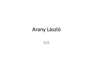 arany l szl