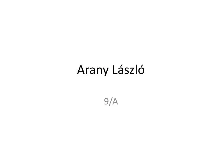 arany l szl