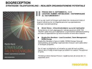 bogreception strategisk talentudvikling realis r organisationens potentiale