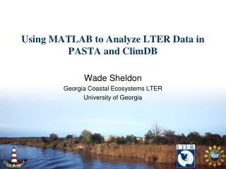 Using MATLAB to Analyze LTER Data in PASTA and ClimDB