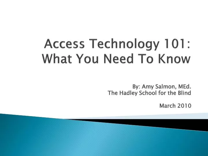 access technology 101 what you need to know