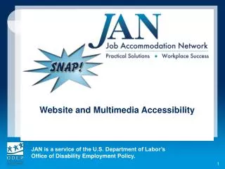 Website and Multimedia Accessibility