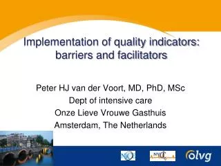 Implementation of quality indicators: barriers and facilitators